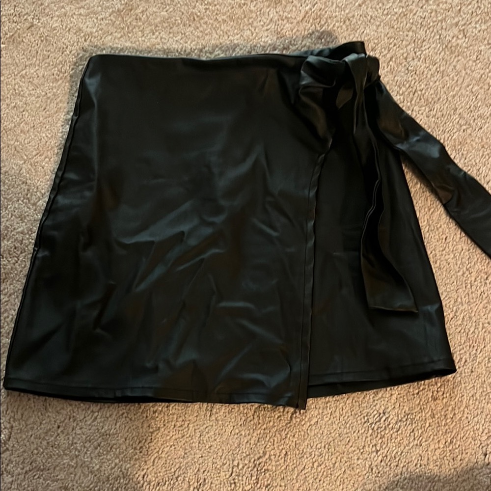 Altar’d State faux leather black skirt